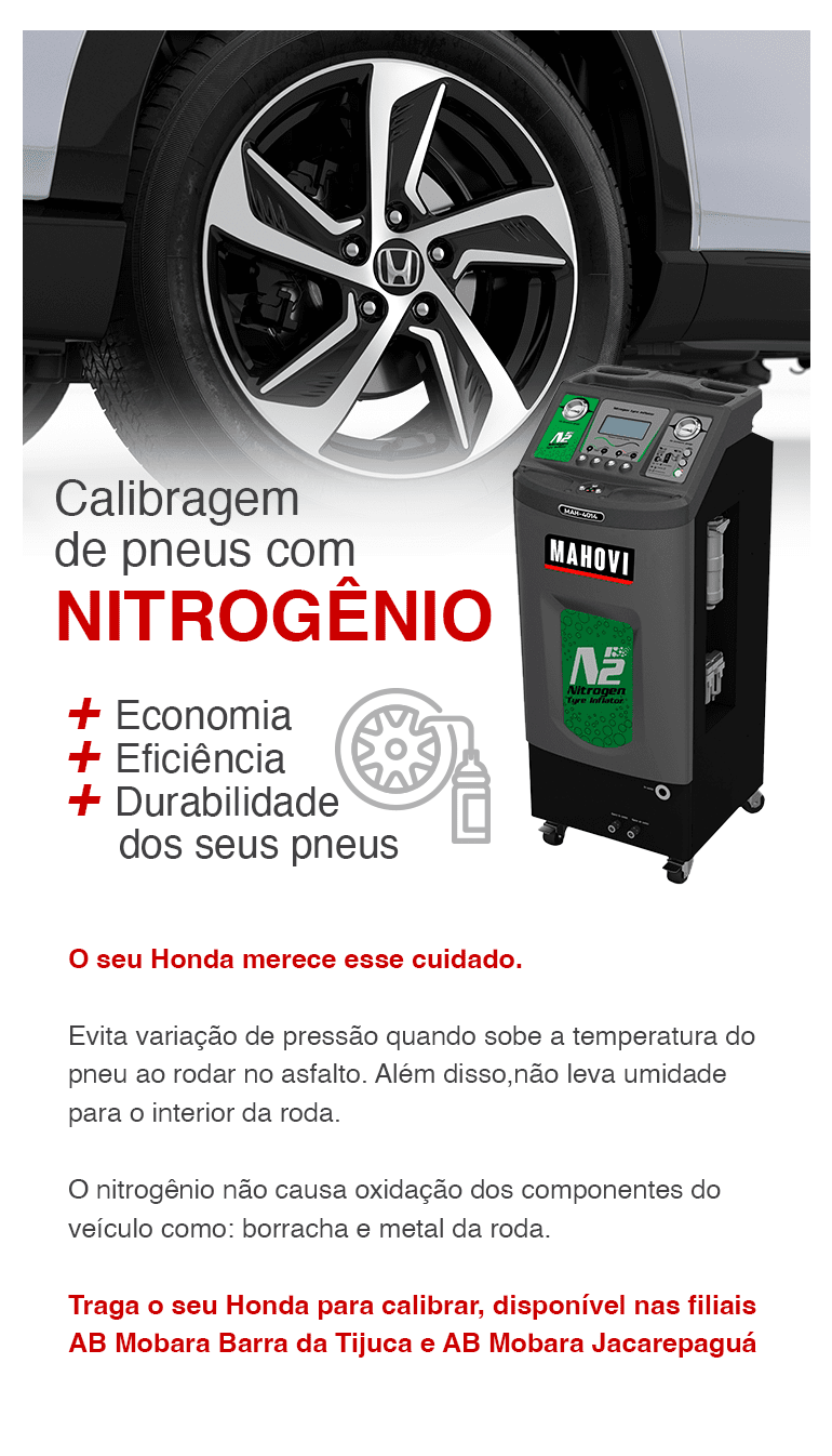 Calibragem de Pneus com Nitrogênio