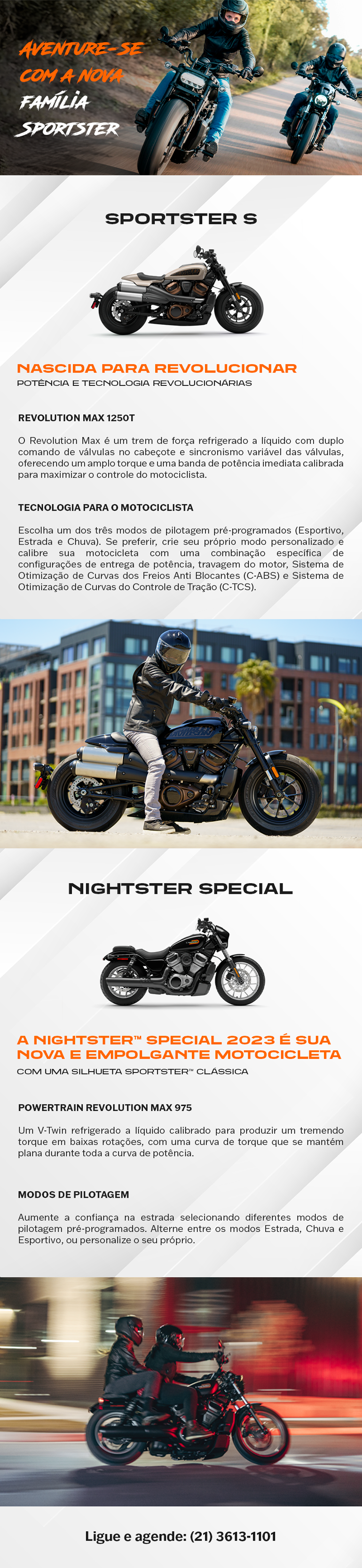 Aventura-se com a nova Família Sportster