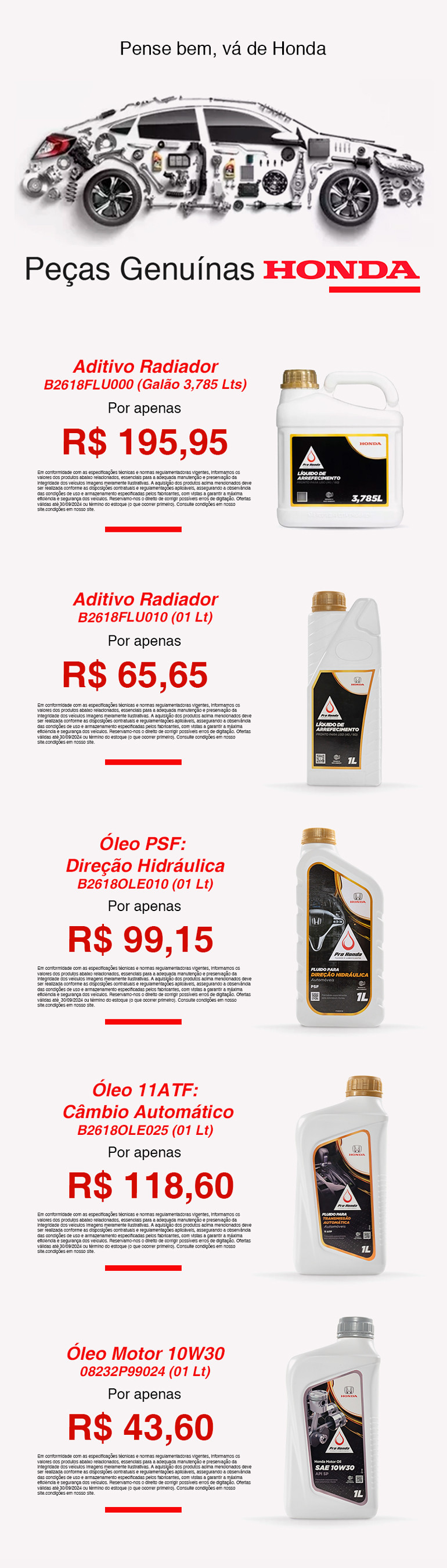 Peças Genuínas Honda