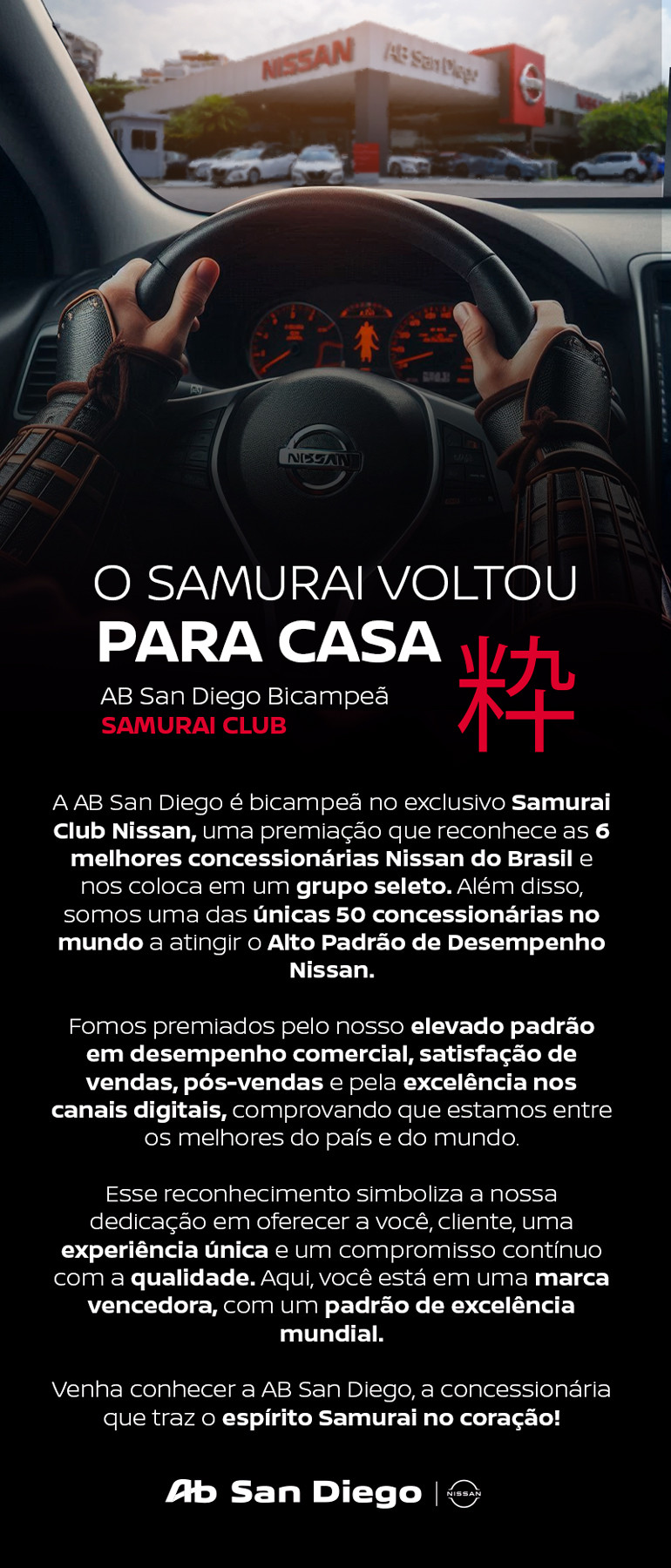 O Samurai voltou pra Casa!