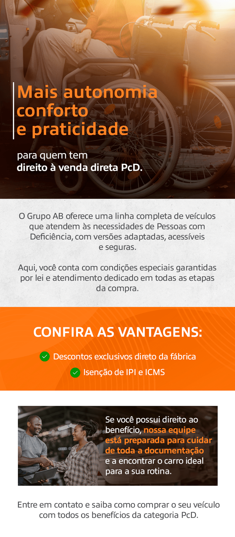 Oferta Especial para PCDs