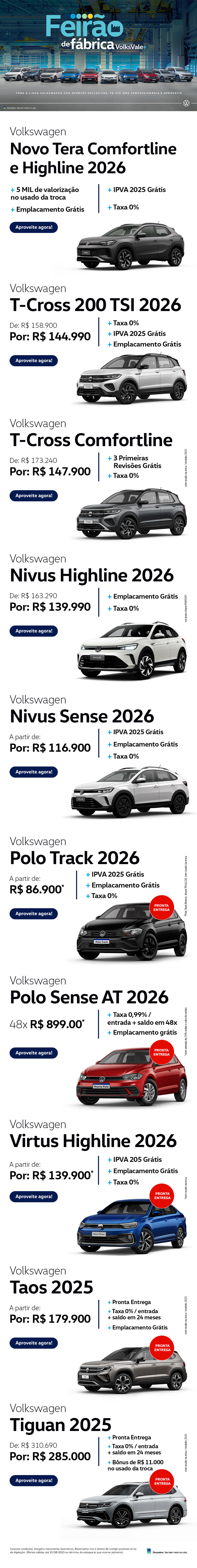 Feirão de Fabrica VW