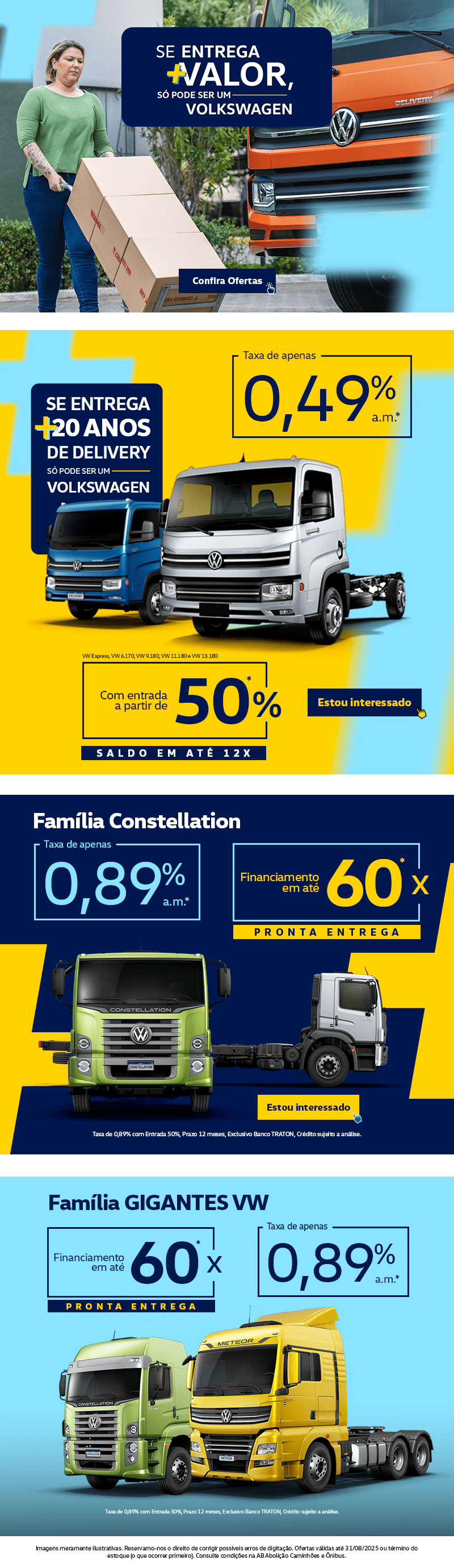 Se entrega + valor, só pode ser um Volkswagen