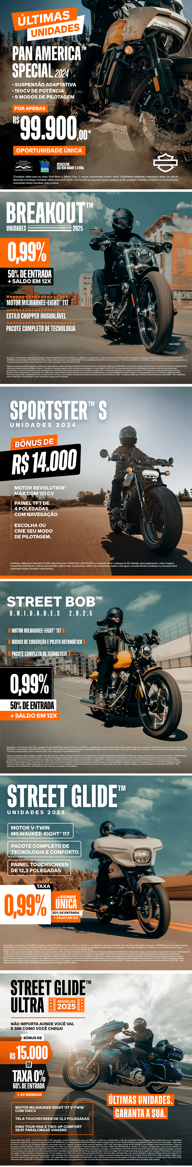 Últimas Unidades - Rio Harley-Davidson