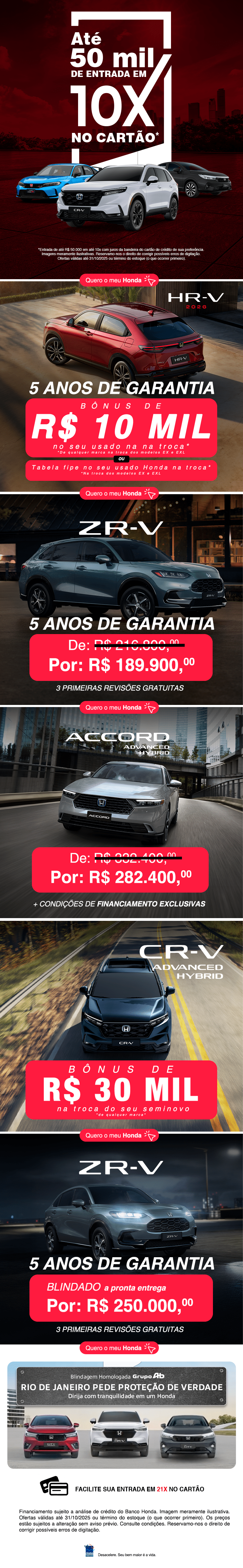 Dê entrada usando seu Cartão na AB Mobara!