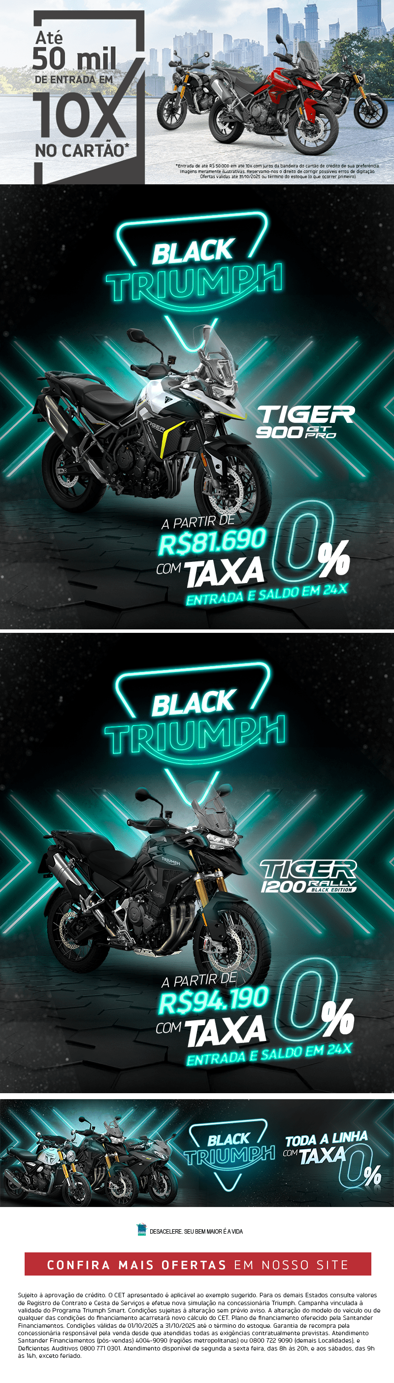 Compre sua Triumph no Crédito na AB Marina Triumph