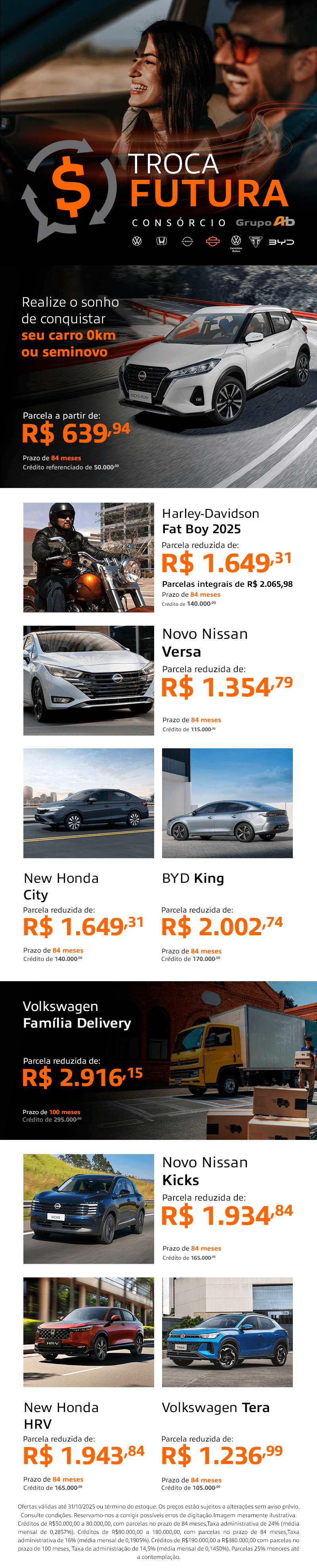 Troca Futura no Grupo AB
