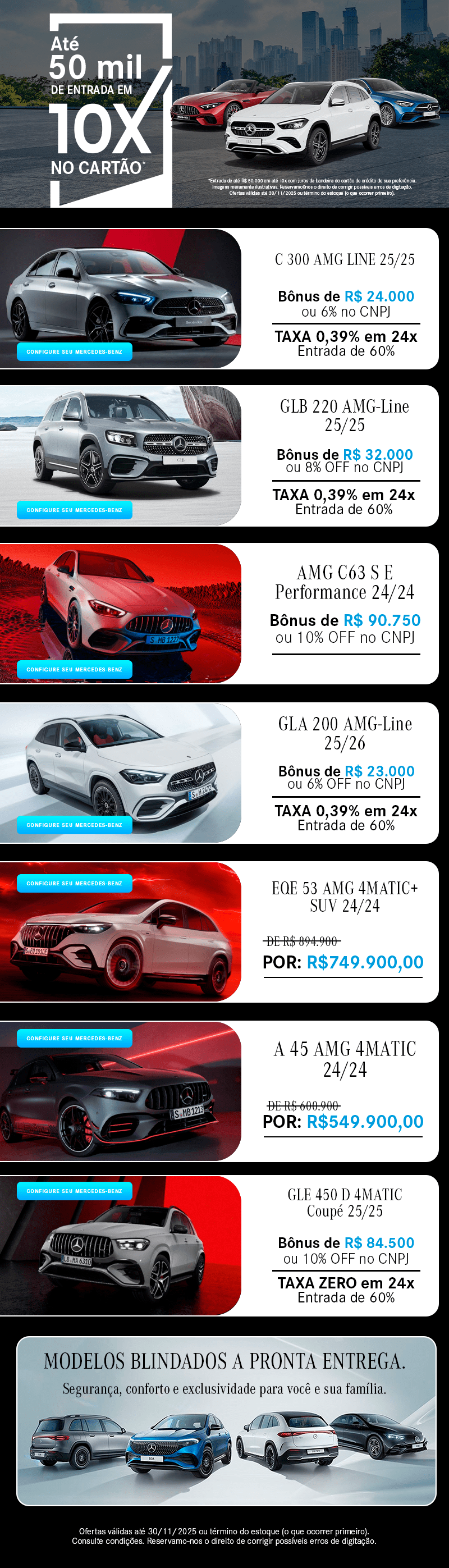 Até 50 mil em 10x no cartão! Só na AB Intercar