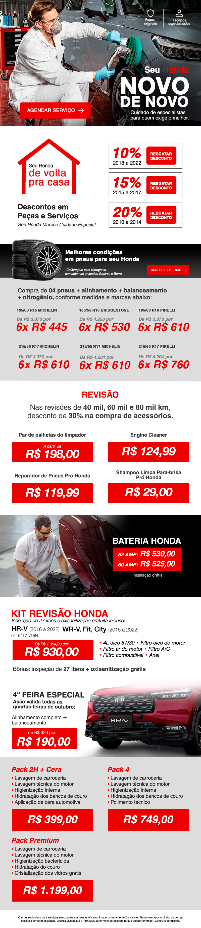 Seu Honda Novo de Novo