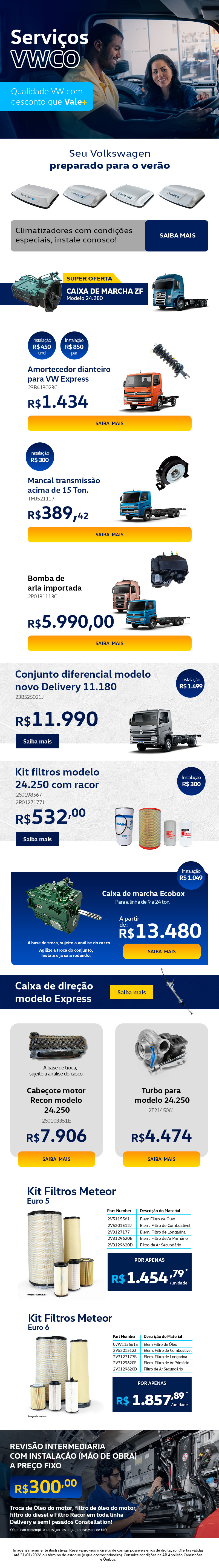 Serviços VWCO