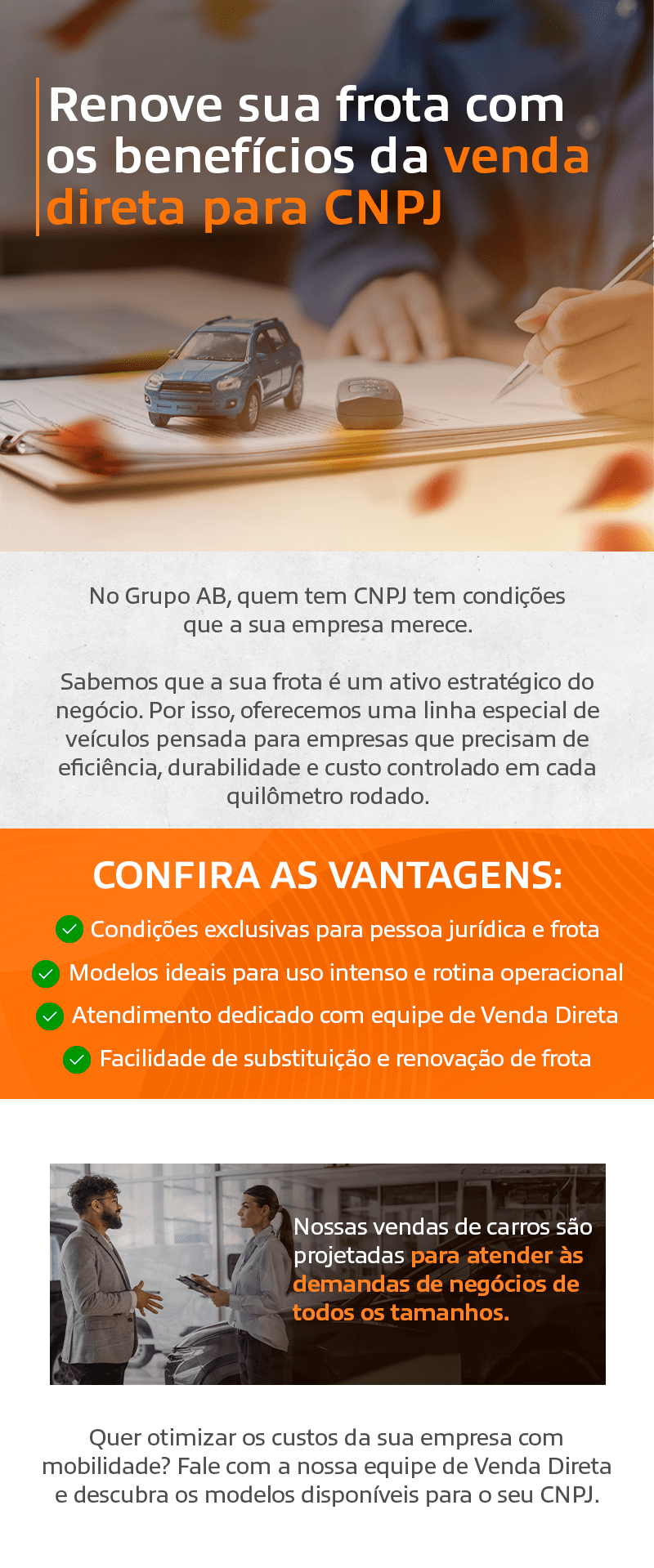 Renove sua frota com Benefícios para CNPJ