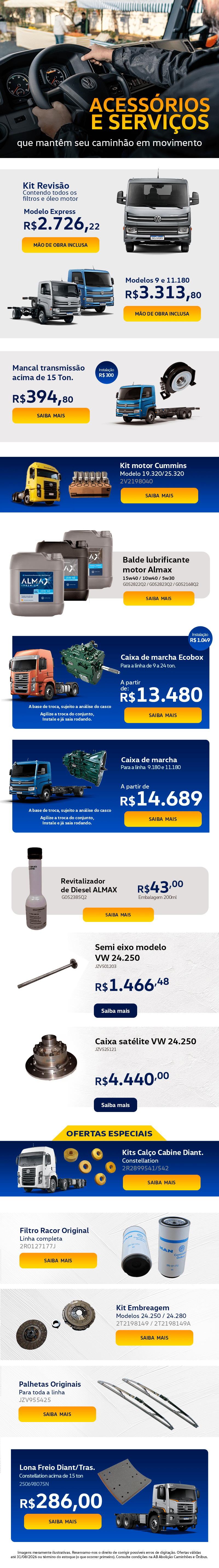 Serviços VWCO Vale +