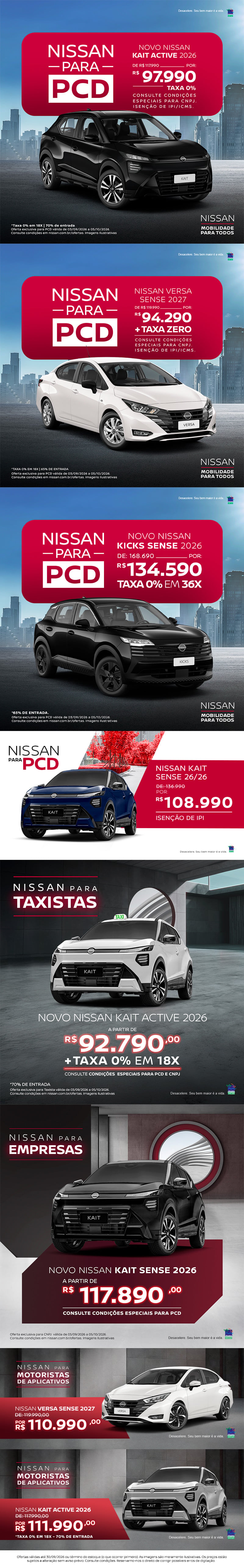 Nissan para PCD! Isso é cuidado, isso é AB San Diego