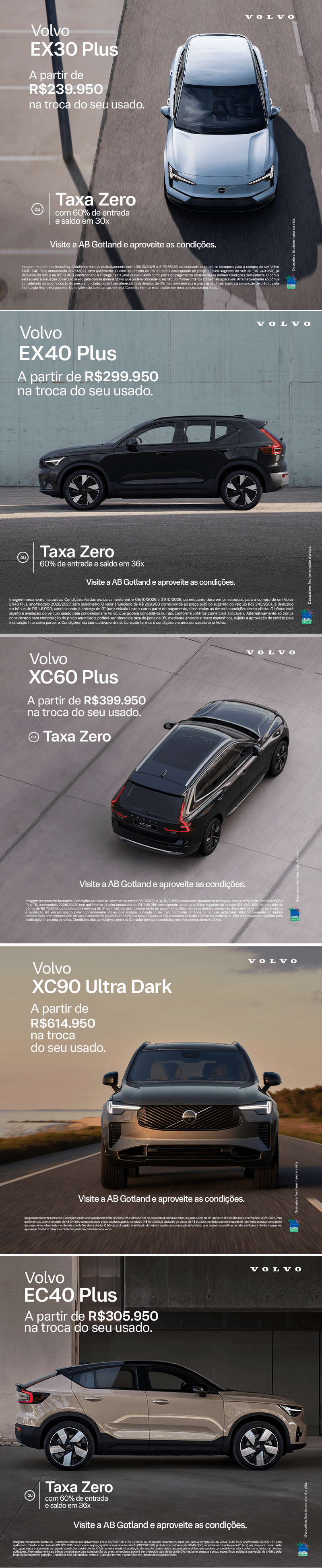 Conheça os modelos Volvo na AB Gotland!